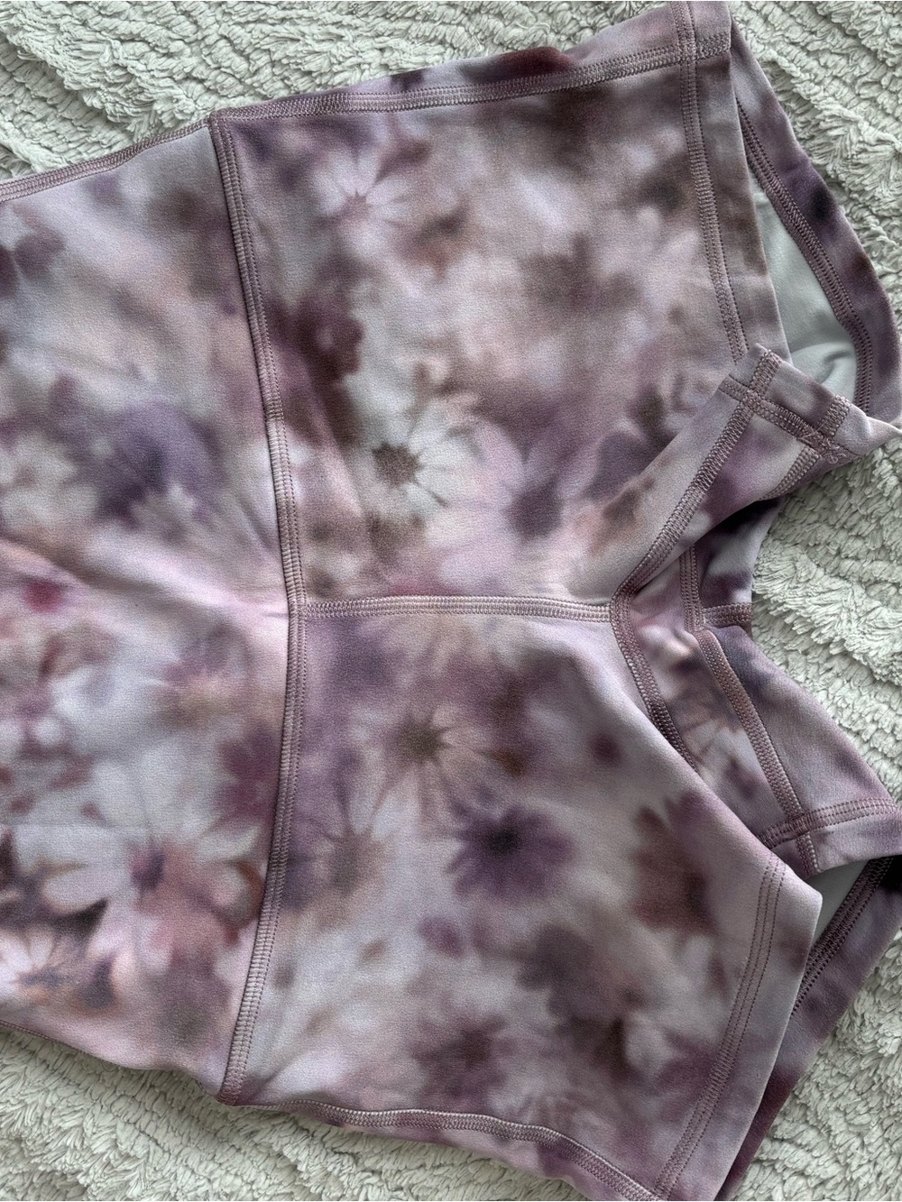 lululemon athletica Mauve Tie-Dye Athletic Shorts